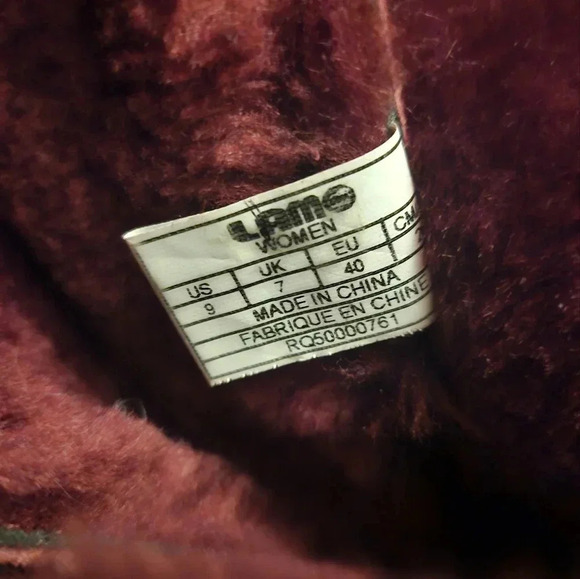 Lamo women's madelyn Faux Fur Linning knee Length Boot Burgundy sz 9US - Picture 4 of 7